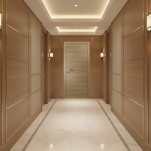 <span class=keywords><strong>Porte</strong></span> en bois ignifugée pour chambre d'hôtel, certifiée UL EN, insonorisée, résistance au feu 20/30/60/90 minutes, <span class=keywords><strong>porte</strong></span> intérieure en bois ignifugée - Product Image 3