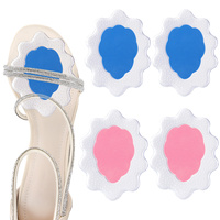 Coussinets d'avant-pied auto-adhésifs en gel-latex à bords fleuris, anti-friction, absorbant les chocs, pour ajustement demi-taille sur talons hauts