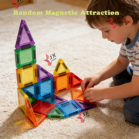 Jinxin 2026, Novedades, Juego de Bloques Magnéticos con Temática de Zoológico en Caja de Hierro, Juguetes para Niños, 45 Piezas, Mini Bloques de Construcción Magnéticos