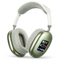 Headset Gaming Nirkabel Over-Ear ANC dengan Layar RGB, Kontrol Sentuh, Panel LED, Latensi Rendah, Audio HiFi, AAC Dynamic JL