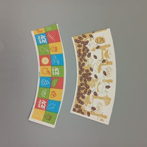 แผ่นกระดาษพิมพ์ลายสำหรับทำถ้วยกระดาษเกรดอาหาร วัตถุดิบสำหรับถ้วยกระดาษแบบใช้แล้วทิ้ง พร้อมออกแบบตามความต้องการ - Product Image 6