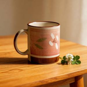 Taza <span class=keywords><strong>de</strong></span> Cerámica <span class=keywords><strong>de</strong></span> <span class=keywords><strong>Gres</strong></span> <span class=keywords><strong>de</strong></span> 11oz - Tazas <span class=keywords><strong>de</strong></span> Café y Té con Diseño Floral Recto al por Mayor, Nuevo Producto, Marca HARVIT, Origen Henan - Product Image 6