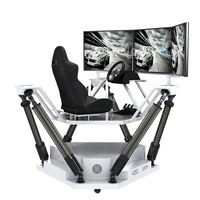 En gros Voiture 6 Dof 3 Écran Voiture De course nouveau jeu simulateur Dynamique Conduisant la Voiture de Course Simulateur Cockpit Machine De Jeu