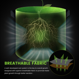 Sacs <span class=keywords><strong>de</strong></span> culture en tissu non tissé avec poignées durables, imperméables, écologiques, personnalisables, pour jardin et usage intérieur, pratiques pour fleurs et arbres - Product Image 6