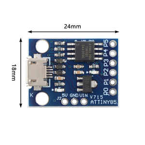 Digispark แผงวงจรเพื่อการพัฒนาระบบการ ATTINY85โมดูลสำหรับ Arduino <span class=keywords><strong>USB</strong></span> Micro / Type-C <span class=keywords><strong>USB</strong></span> - Product Image 5