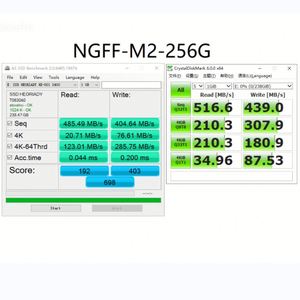 Disco de estado sólido M2 256GB M.2 SATA 2280 NGFF SSD Unidad de disco duro interna de plástico con función inteligente para escritorio - Product Image 6