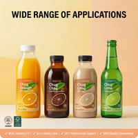 Étiquettes personnalisées pour bouteilles de jus, autocollants imperméables pour mangue et sago, pour emballage de bouteilles en verre de boissons et desserts sucrés, faible MOQ