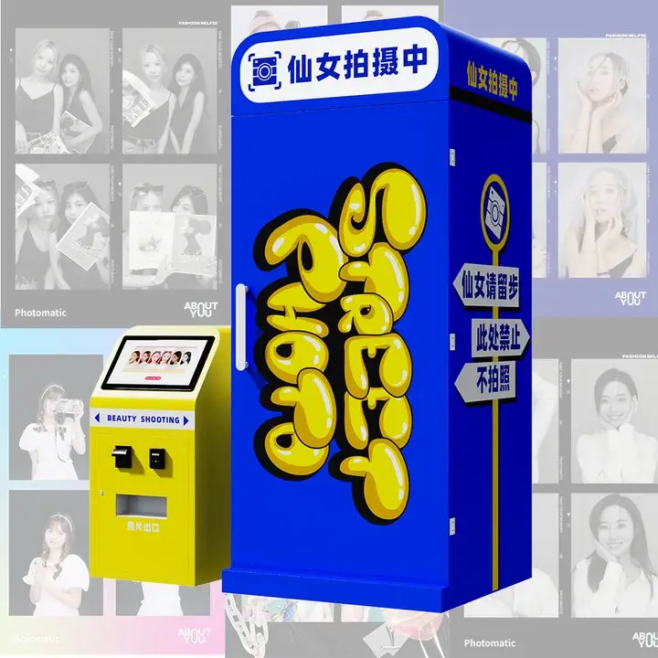 Jlj Mode Op Maat Gemaakte Koreaanse Stijl Hoge En Lage Hoeken Photobooth Machine Selfie Spiegel Geautomatiseerd 360 Fotocabine