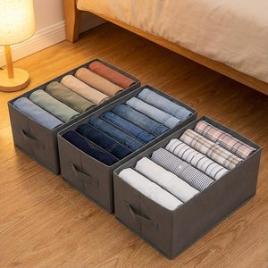 Caja de Almacenamiento Plegable de Tela Cuadrada Grande y Moderna con Asa, Organizador de Zapatos <span class=keywords><strong>para</strong></span> <span class=keywords><strong>Guardar</strong></span> <span class=keywords><strong>Pantalones</strong></span>, Camisetas y Jeans - Product Image 5