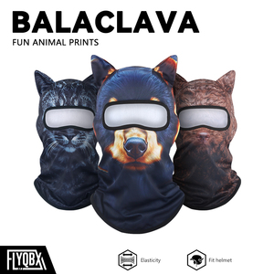 Waterproof Spandex Animal Print <strong>Balaclava</strong> 3D Cat &amp; <strong>Dog</strong> Full Face Mask for Winter Outdoor Sports &amp; Cosplay - Product Image 1