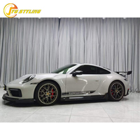 Kit carrosserie pour Porsche 911 992 en fibre de carbone sèche, comprenant lèvre avant, diffuseur arrière, jupes latérales et pare-chocs, tout neuf