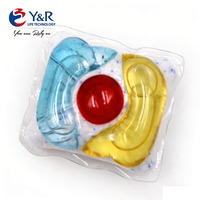 Capsules de lavage de vaisselle 3-en-1 supérieures pour éliminer la graisse, détergent nettoyant puissant en forme solide jetable pour la cuisine