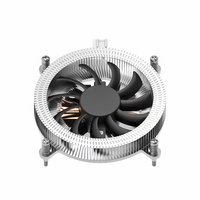 Ventilateur de processeur Pwm ultra-mince de 80mm pour Htpc Lga 1200 115X 1700 radiateur de refroidissement de processeur Pc tout-en-un refroidisseur de processeur de contrôle industriel