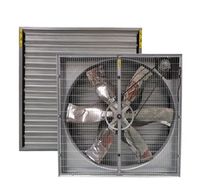 Elektrischer 50-Zoll Wandmontierter Edelstahl-Lüfter mit Kugellager für Geflügelfarmen, Belüftung und Abluft, OEM-Unterstützung für Gewächshäuser