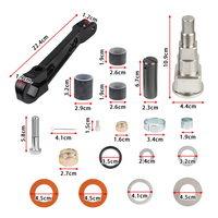 Kit de pasadores del eje del brazo de dirección del cardán superior para MerCruiser Bravo para Alpha One Gen 2 98230A1 98262A1 866322A01 866718A01