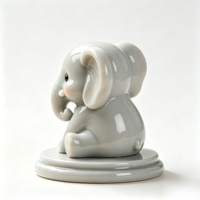 Sculpture d'éléphant mignonne personnalisable BZY, grande décoration d'extérieur ou de bureau, sculpture décorative en résine