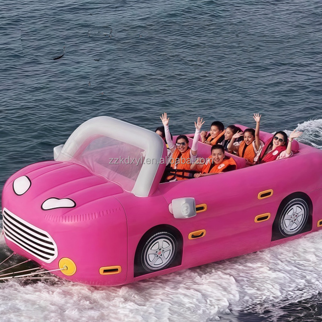 Multi-person Inflatable Towable Water Toys, Giant Flying Fish, Banana Boats, Kayaks & Car-shaped Group Water Equipment