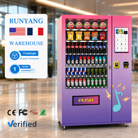 Máquina Expendedora RUNYANG Personalizada con Pantalla Táctil para Bebidas y Aperitivos al Aire Libre