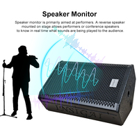 Speaker Monitor Profesional Pasif 12 Inch Baru, Sistem Pemantauan Suara Aktif, Speaker Monitor Panggung Studio Audio