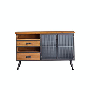 European Retro Style <b>Sideboard</b> With Storage For Living Room And Entryway Cabinet - Product Image 5
