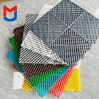 Système de drainage professionnel pour salle de lavage de voitures, tapis en vinyle modulaire antidérapant, dalles de sol de garage, garantie 5 ans