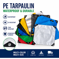 Bâche laminée occultante multi-usage écologique, robuste et imperméable en polyéthylène pour abri de toit et stockage extérieur