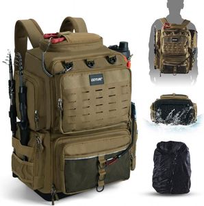 Sac à dos de pêche avec porte-cannes, sac isotherme et boîte de rangement pour matériel de pêche – Échantillon gratuit - Product Image 3
