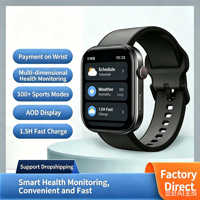 Ready Stock 1.99 AMOLED HD Smart Watch Answer Call NFC Mobile Payment Health Activity Tracker Waterproof Sample Available