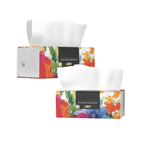 Vente en gros d'usine de mouchoirs en papier jetables biodégradables ultra doux et hautement absorbants en pâte vierge
