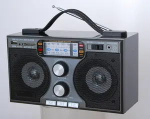 Vintage Retro Manufaktur Klassisches Design USB SD bin FM Vintage Doppel lautsprecher Klassisches Holz design Radio