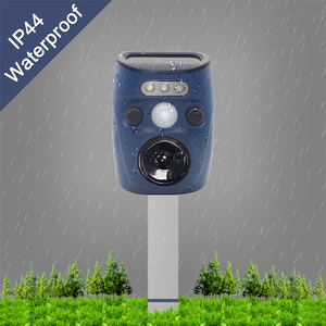 Sensor de repelente de perros y gatos ultrasónico con energí<span class=keywords><strong>a</strong></span> solar y eléctrica recargable, espantapájaros para asustar <span class=keywords><strong>a</strong></span> los pájaros en el jardín - Product Image 3
