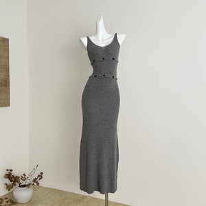 Ensemble robe et veste courte en tricot multi-portée FuunJ Mermaid <span class=keywords><strong>Oliver</strong></span>, style décontracté, à porter sur les chevilles - Product Image 4