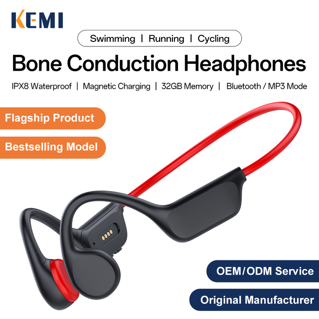 High Quality X7S IPX8 Waterproof Swimming Earbuds Bone Conduction Sports Headphones Open Ear Headsets BT5.4 Wireless Earphones