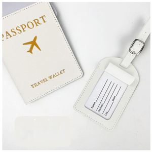 Juego de Funda para Pasaporte y Etiqueta de Equipaje de Cuero PU de Lujo, Personalizado con Logotipo, para Regalo de Viaje, Recuerdo de Boda - Product Image 2