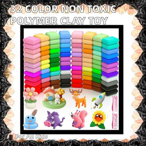 Liyuan Chine – Grande variété de 32 couleurs d'argile polymère réutilisable et non toxique pour four, jouet éducatif pour enfants de 5 à 7 ans - Product Image 2