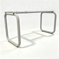 Piétement de table moderne en acier inoxydable, structure métallique robuste avec pieds carrés pour table basse, mobilier de bureau à domicile, base en acier pour salle à manger