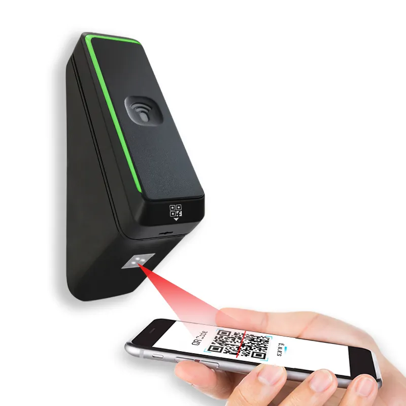 Wiegand RFID Proximity NFC ควบคุมการเข้าถึงเครื่องอ่านบัตรด้วยการประกอบ1D 2D QR Code Scanner Reader