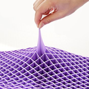 4CM kalın mavi hiper elastik izgara yatak TPE jel lateks <span class=keywords><strong>Topper</strong></span> soğutma masaj yaz kullanımı için katlanmış tasarım ev hastane otel - Product Image 2