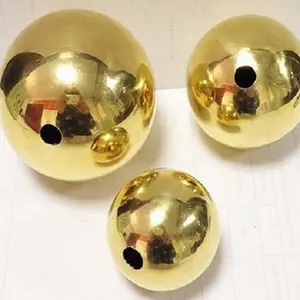 Твердые медные латунные шарики H62/H65, твердые латунные шарики с отверстием и резьбой