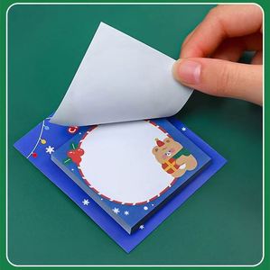 Cartoon Christmas Self-Adhesive <b>Memo</b> <b>Pads</b>-Colorful Designs for Festive Decor & Gifts Office Supplies - Product Image 2