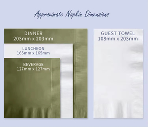 Serviettes de cocktail personnalisées en papier jetable bleu clair avec monogramme imprimé en feuille d'aluminium pour mariage - Product Image 6