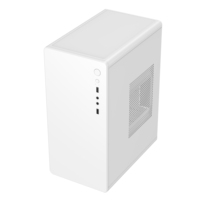 Ruix MY06 Bon Prix Blanc Table Bureau Micro ATX Cas Ordinateur Cas & Tours Support Installer Panneau Latéral Ventilateur