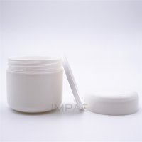 Pot en plastique blanc rond pour crème, gel de soin, 50 ml, impression personnalisée, vente en gros