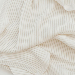 Faye Small MOQ Baby Knit Organic Cotton 200TC 80x100cm Winter Summer Plant Pattern 100% Newborn Swaddle <strong>Sleeping</strong> <strong>Blanket</strong> - Product Image 4