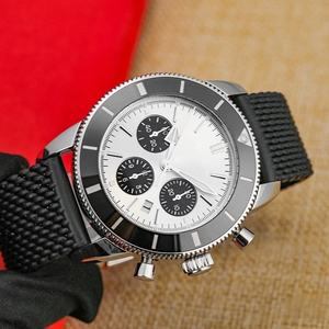 Montre mécanique automatique avec boîtier en silicone et acier inoxydable de 41 mm - charmante montre-bracelet de marque de créateur - Product Image 1