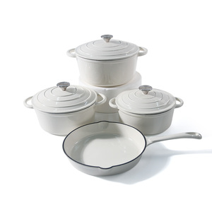 Set di <span class=keywords><strong>Pentole</strong></span> di Alta Qualità in <span class=keywords><strong>Ghisa</strong></span> <span class=keywords><strong>Smaltata</strong></span> da 7 Pezzi con Logo Personalizzato, Forno Olandese, Casseruola, <span class=keywords><strong>Pentole</strong></span> e Padelle - Product Image 5