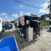 Cuisine mobile de remorque de camion de nourriture pour le diagramme de nourriture de burger de crème glacée de hot-dog en vente avec les USA complets d'équipement adaptés aux besoins du client