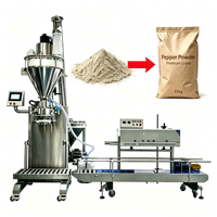 Machine de remplissage semi-automatique pour poudres chimiques et emballage de pesticides et épices avec dispositif de sécurité