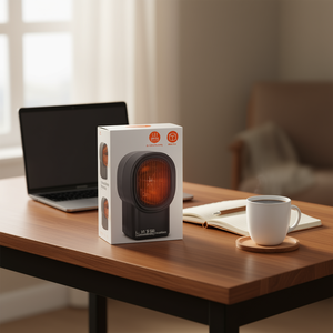 Mini Calefactor de Escritorio, 500W, Eléctrico, con Control Remoto, Elemento Calefactor PTC, Gris, para Uso en el Hogar y la Oficina - Product Image 2