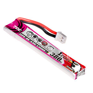 CODDAR batteria LiPo 1S 380MAH <span class=keywords><strong>3</strong></span>.8V 70C PH2.0 con Drone FPV cablato ad alta tensione HV LiHV polimeri di litio - Product Image 1